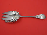 Japanese by Tiffany and Co Sterling Silver Fish Serving Fork Bright-Cut Turtle