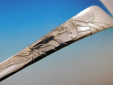 Lap Over Edge Acid Etched by Tiffany Sterling Silver Salad Serving Set GW 10 1/2