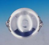 Quaker Silver Co Sterling Silver Compote w/ Leaf Beads Mid-Century #8822 (#3769)