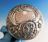 Davis and Galt Sterling Silver Cover for Jar with Repoussed Flowers (#2204)