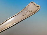 Lap Over Edge Plain by Tiffany Sterling Silver Stuffing Spoon w/ Button 12 1/8"