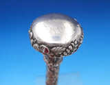 Repousse by Unknown Sterling Silver Umbrella / Cane Handle w/Ferns Flowers #7514