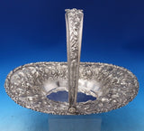 Repousse by Jenkins and Jenkins Sterling Silver Basket w/Swirling Handle (#7482)