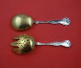 Les Cinq Fleurs by Reed and Barton Sterling Silver Salad Serving Set GW Pcd Fork