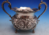 Rose by Stieff Sterling Silver Sugar and Creamer Set 2pc Hand Chased (#8592)