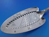 Japanese by Tiffany and Co Sterling Silver Pie Server FH AS BC Flowers 10 3/4"