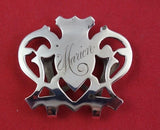 Number 49 by Lunt Sterling Silver Napkin Clip 1 5/8" Engraved Marion