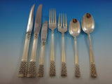 Columbine by Lunt Sterling Silver Flatware Service For 8 Set 59 Pieces