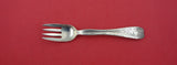 Lap Over Edge Acid Etched By Tiffany Sterling Fish Fork  butterflies  6 1/2"