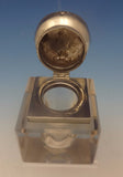 Ferdinand Fuchs & Bros. Sterling Silver Inkwell w/Crystal Circa 1880'S (#0381)