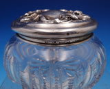 Violet by Wallace Sterling Silver and Cut Crystal Dresser Jar #3500 (#8234)
