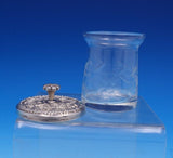 Repousse by Kirk Sterling Silver and Engraved Glass Jam Jar w/Grapes #17 (#7653)