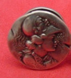 Medallion aka Etruscan aka Homeric by Shiebler Sterling Cuff Links 5/8" Diameter