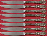 Francis I Reed Barton Sterling Steak Knife Set 8pc Custom Not Serrated Sharp