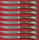 Burgundy by Reed & Barton Sterling Silver Steak Knife Set 8pc Not Serr Custom