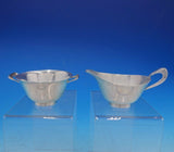 Reed & Barton Sterling Silver Sugar & Creamer Set #X80  MidCentury Modern #4155