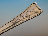 Lap Over Edge Acid Etched by Tiffany Sterling Silver Fish Server Butterflies 13"
