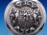Irian by Wallace Sterling Silver Dresser Jar Lid 5/8" x 4" Art Nouveau (#7790)
