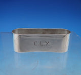 Sterling Silver Napkin Ring Plain Mongrammed C.L.Y. 2 5/8" x 3/4" x 7/8" (#6877)