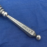 European Silver Tussie Mussie Hand Engraved (#J7459)