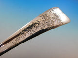 Lap Over Edge Acid Etched by Tiffany Sterling Silver Spade Server Bleeding Heart