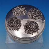 Chrysanthemum by Shreve Sterling Silver Jewelry Case Rounded 1 3/4" x 5" (#7913)