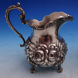 Rose by Stieff Sterling Silver Sugar and Creamer Set 2pc Hand Chased (#8592)