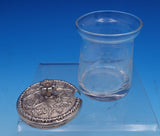 Repousse by Kirk Sterling Silver and Engraved Glass Jam Jar w/Grapes #17 (#7653)