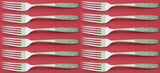 Contessina by Towle Sterling Silver Regular Fork Set of 12 pcs 7 3/8"