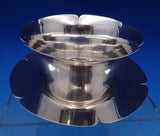 International Sterling Silver Mayonnaise Bowl and Underplate Flower Form (#8588)
