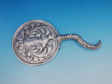 Shiebler Sterling Silver Hand Mirror Crowned Knight Feather Plumes #1535 (#4570)