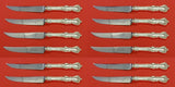 Marlborough by Reed Barton Sterling Silver Steak Knife Custom Set 12pcs Serrated
