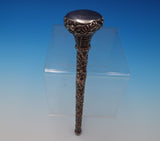 Repousse by Unknown Sterling Silver Umbrella / Cane Handle w/Ferns Flowers #7514