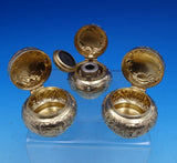 Floral by Gorham Sterling Silver Desk Set 12pc Vermeil 17" x 5 1/2" (#7860)