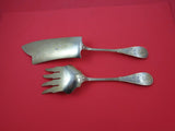 Japanese by Tiffany and Co Sterling Silver Fish Serving Set vermeil BC 12"