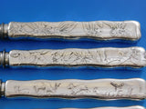 Lap Over Edge Acid Etched by Tiffany Sterling Silver Roast Carving Set 6 Piece