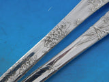 Lap Over Acid Etched by Tiffany Sterling Silver Salad Set GW Bird Flowers 10 1/2