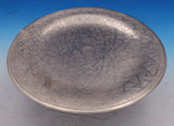 Egyptian .900 Silver Serving Plate with Medallion in Center Black Detail (#8548)