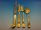 Castilian by Tiffany and Co. Sterling Silver Flatware Service Set 6 Vermeil