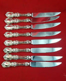 Francis I by Reed & Barton Sterling Silver Steak Knife Set of 8 Custom 8 1/2"