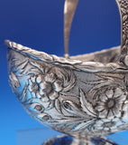Repousse by Kirk Sterling Silver Sugar Basket #83D 925/1000 7.7 ozt. (#8129)