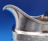 Floral by Unknown Sterling Silver Milk Pitcher Gadroon Edge 6 3/4" (#8484)