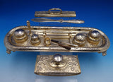 Floral by Gorham Sterling Silver Desk Set 12pc Vermeil 17" x 5 1/2" (#7860)