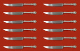 Hampton Court by Reed & Barton Sterling Silver Steak Knife Set 12p 8 1/2" Custom
