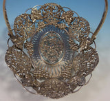 Theodore Starr Sterling Silver Basket with Cherubs and Grapes #2302 (#1430)