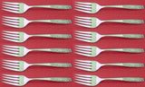 Contessina by Towle Sterling Silver Salad Fork Set 12 pieces 6 5/8"