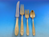 Wedgwood Gold by International Sterling Silver Flatware Service Dinner 61 pcs