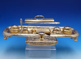 Floral by Gorham Sterling Silver Desk Set 12pc Vermeil 17" x 5 1/2" (#7860)