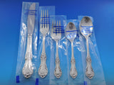 Wild Rose by International Sterling Silver Flatware Set 64 pcs Place Size New