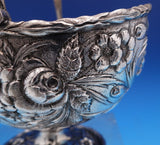 Repousse by Kirk Sterling Silver Sugar Basket #83D 925/1000 7.7 ozt. (#8129)